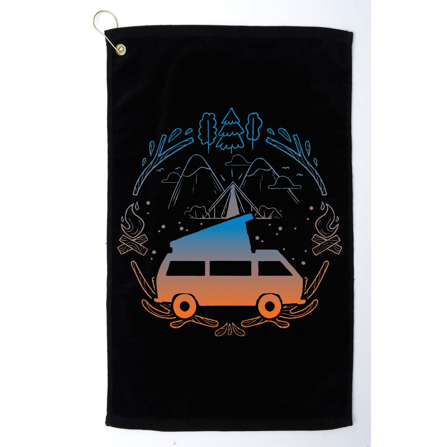Van Life Design Vanagon Van Bus Dipper Campfire Camping Golf Towel