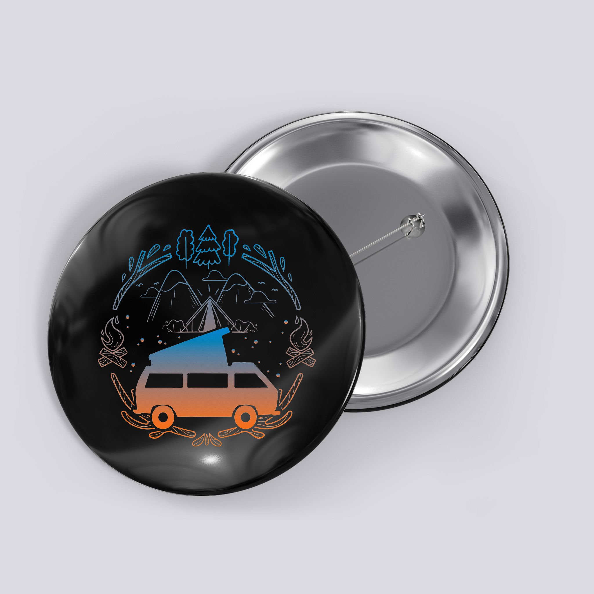 Van Life Design Vanagon Van Bus Dipper Campfire Button