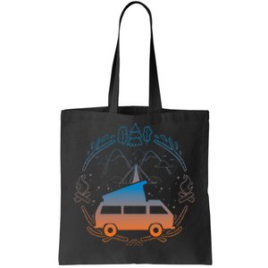 Van Life Design Vanagon Van Bus Dipper Campfire Tote Bag