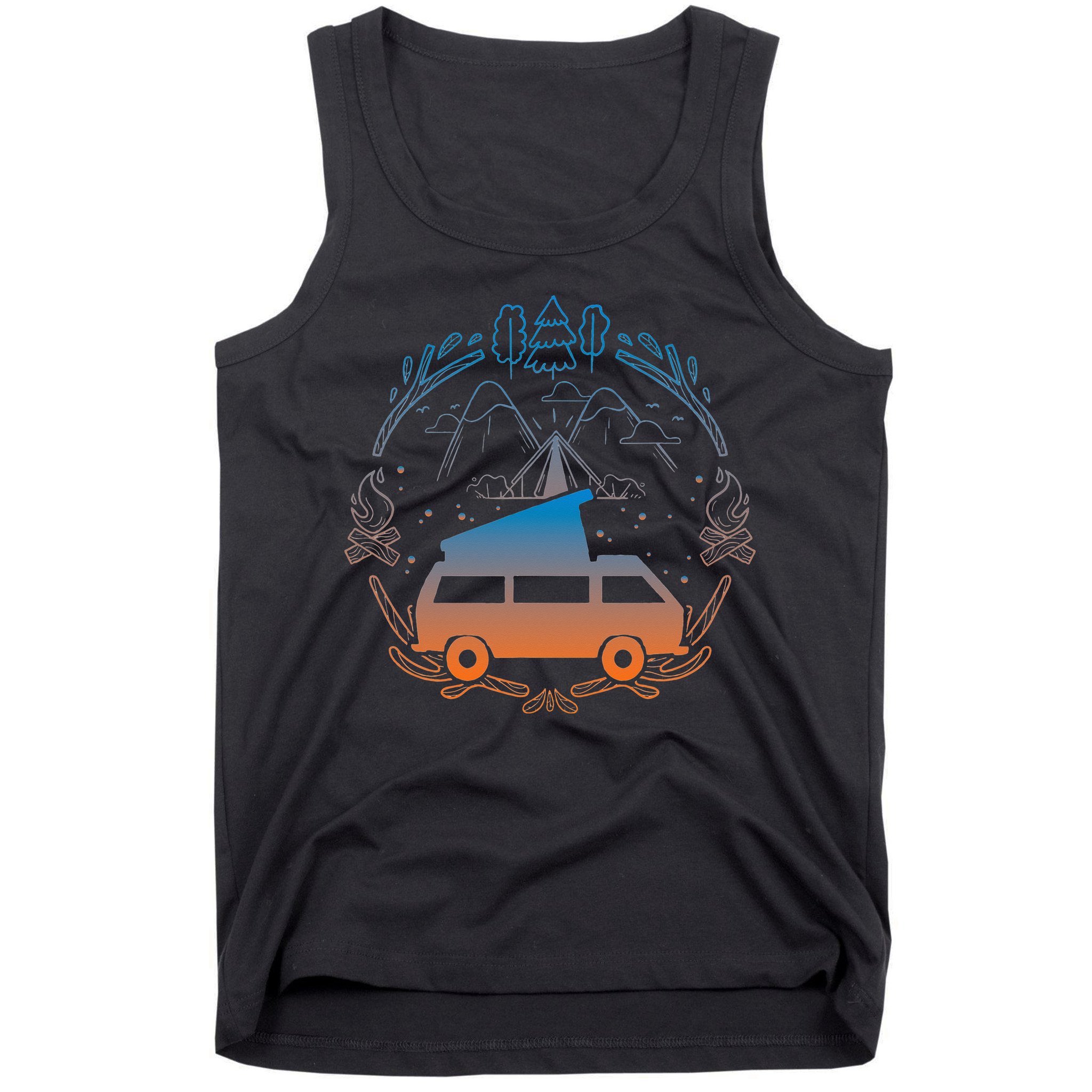 Van Life Design Vanagon Van Bus Dipper Campfire Tank Top