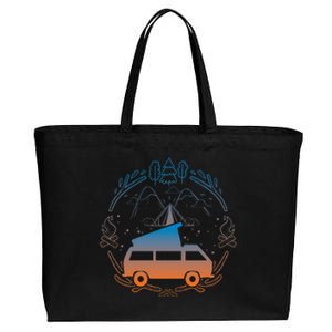 Van Life Design Vanagon Van Bus Dipper Campfire Cotton Canvas Jumbo Tote