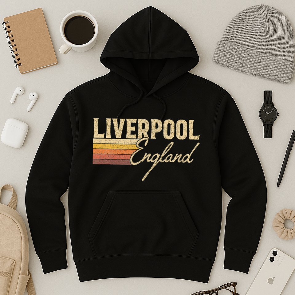 Vintage Liverpool England Hoodie