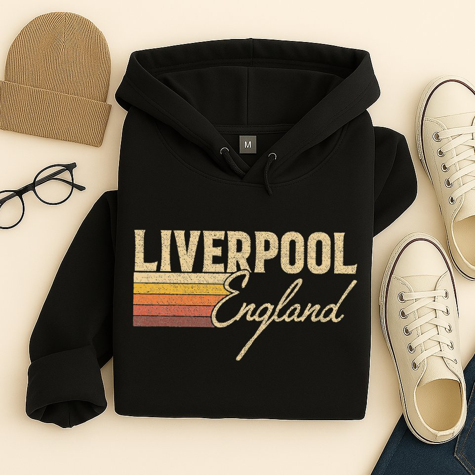 Vintage Liverpool England Hoodie