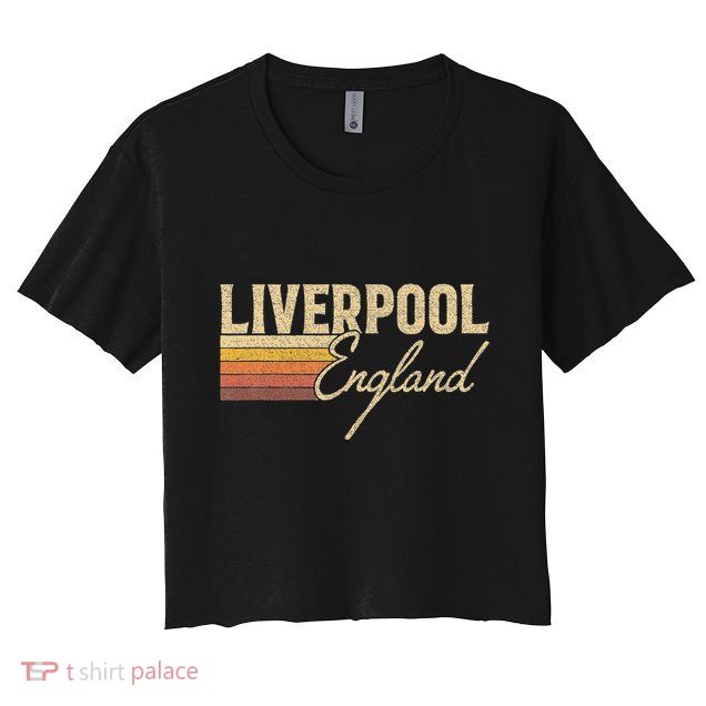 Vintage Liverpool England Crop Top