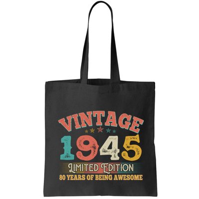 Vintage Limited Edition 1945 80 Years Of Being Awesome Birthday Bag