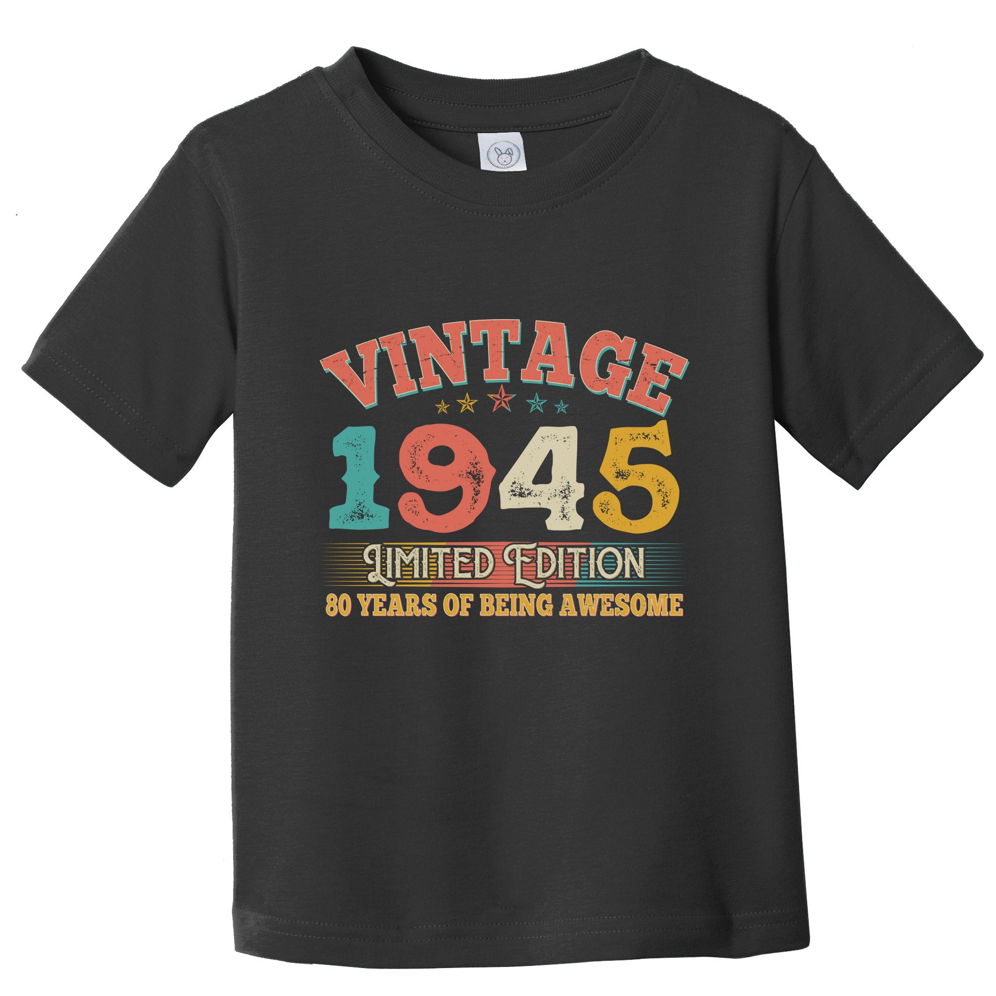 Vintage Limited Edition 1945 80 Years Of Being Awesome Birthday Toddler T-Shirt