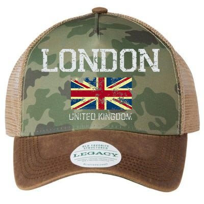 Vintage London England United Kingdom Souvenir Legacy Tie Dye Trucker Hat