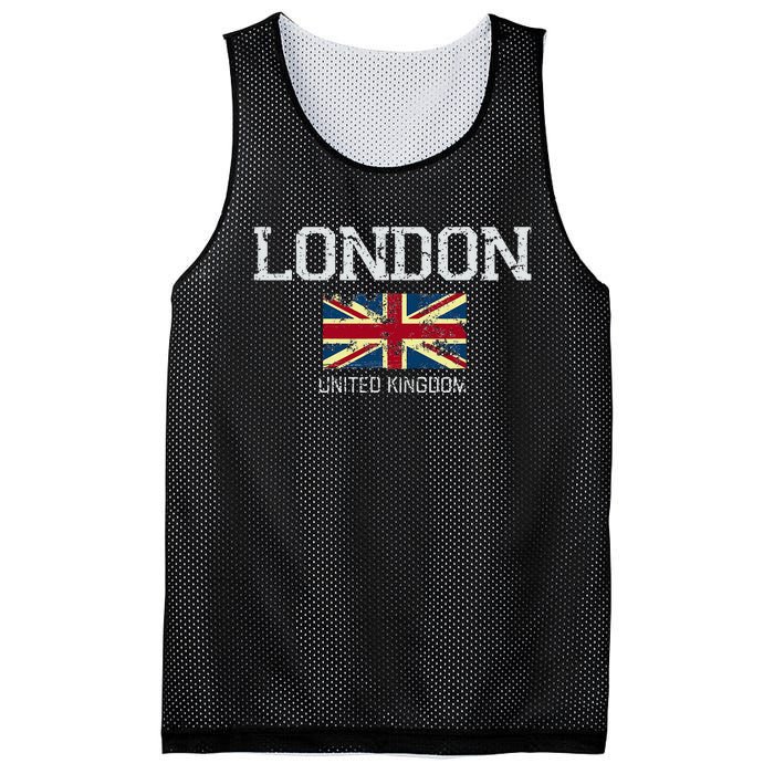 Vintage London England United Kingdom Souvenir Mesh Reversible Basketball Jersey Tank