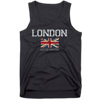 Vintage London England United Kingdom Souvenir Tank Top