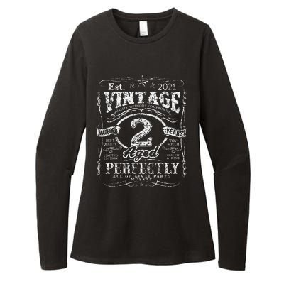 Vintage Limited Edition 2 Year Old 2nd Birthdays Womens CVC Long Sleeve Shirt