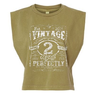 Vintage Limited Edition 2 Year Old 2nd Birthdays Garment-Dyed Women's Muscle Tee