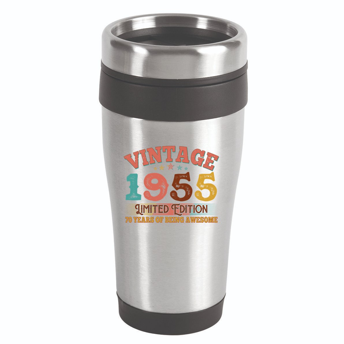 Vintage Limited Edition 1955 70 Years Of Being Awesome Birthday 16oz Travel Tumbler