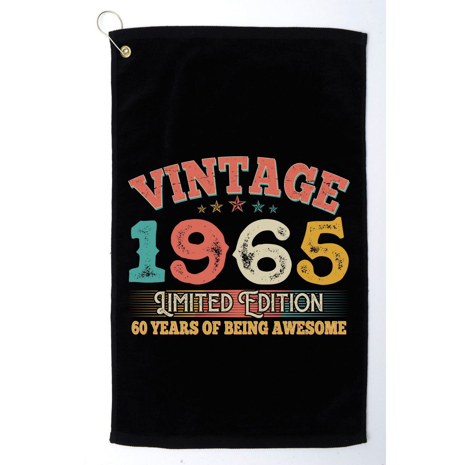 Vintage Limited Edition 1965 60 Years Of Being Awesome Birthday Golf Towel