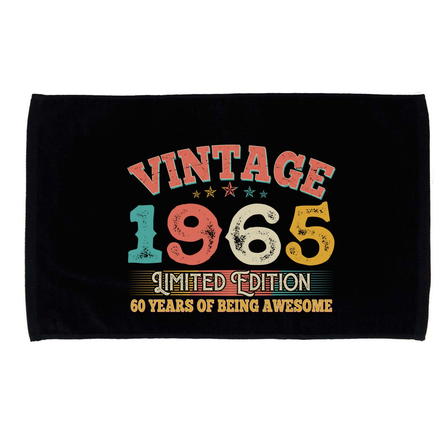 Vintage Limited Edition 1965 60 Years Of Being Awesome Birthday Microfiber Hand Towel