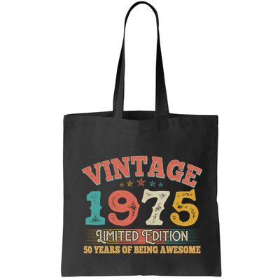 Vintage Limited Edition 1975 50 Years Of Being Awesome Birthday Bag
