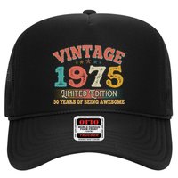 Vintage Limited Edition 1975 50 Years Of Being Awesome Birthday Trucker Hat