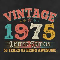 Vintage Limited Edition 1975 50 Years Of Being Awesome Birthday Trucker Hat