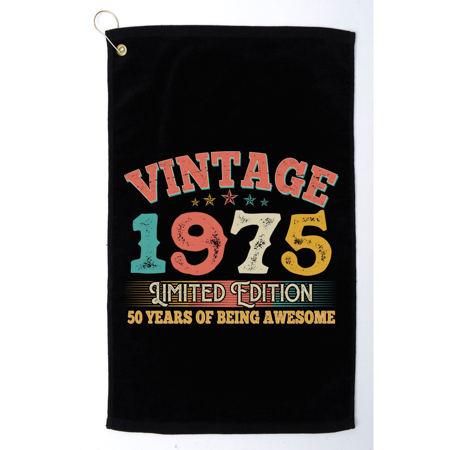 Vintage Limited Edition 1975 50 Years Of Being Awesome Birthday Golf Towel