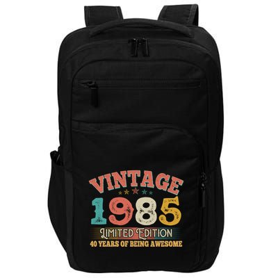 Vintage Limited Edition 1985 40 Years Of Being Awesome Birthday Impact Tech Backpack