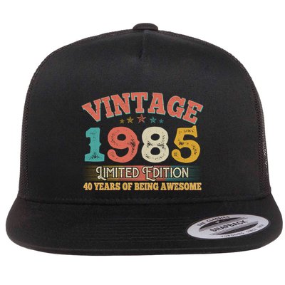 Vintage Limited Edition 1985 40 Years Of Being Awesome Birthday Flatbill Hat