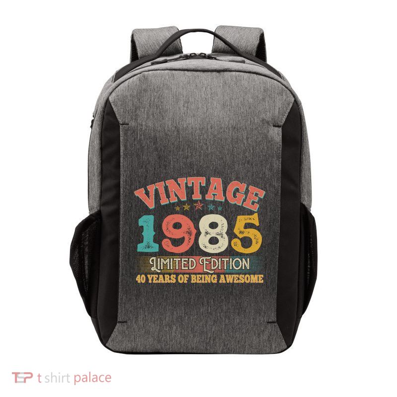 Vintage Limited Edition 1985 40 Years Of Being Awesome Birthday Vector Backpack