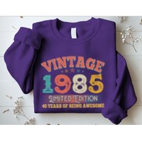 Vintage Limited Edition 1985 40 Years Of Being Awesome Birthday Sweatshirt
