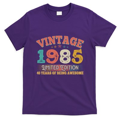 Vintage Limited Edition 1985 40 Years Of Being Awesome Birthday T-Shirt