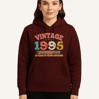 Vintage Limited Edition 1995 30 Years Of Being Awesome Birthday Hoodie