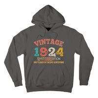 Vintage Limited Edition 1924 100 Years Of Being Awesome Birthday Tall Hoodie