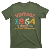 Vintage Limited Edition 1954 70 Years Of Being Awesome Birthday T-Shirt