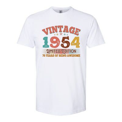 Vintage Limited Edition 1954 70 Years Of Being Awesome Birthday Softstyle® CVC T-Shirt