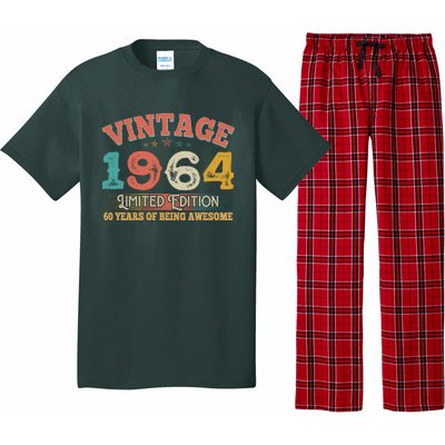 Vintage Limited Edition 1964 60 Years Of Being Awesome Birthday Pajama Set