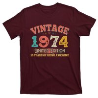 Vintage Limited Edition 1974 50 Years Of Being Awesome Birthday T-Shirt