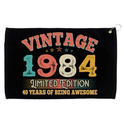 Vintage Limited Edition 1984 40 Years Of Being Awesome Birthday Grommeted Golf Towel