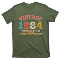 Vintage Limited Edition 1984 40 Years Of Being Awesome Birthday T-Shirt