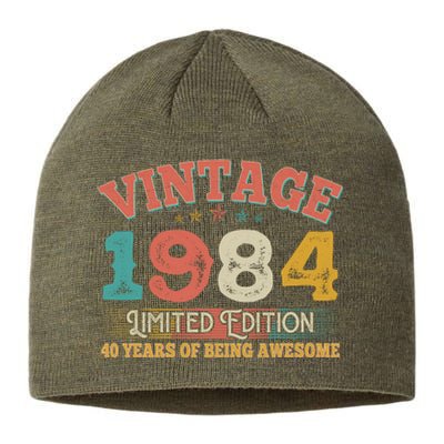 Vintage Limited Edition 1984 40 Years Of Being Awesome Birthday Sustainable Beanie