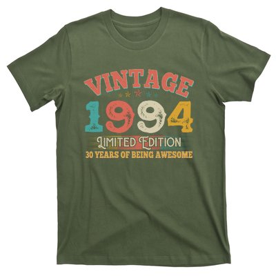 Vintage Limited Edition 1994 30 Years Of Being Awesome Birthday T-Shirt