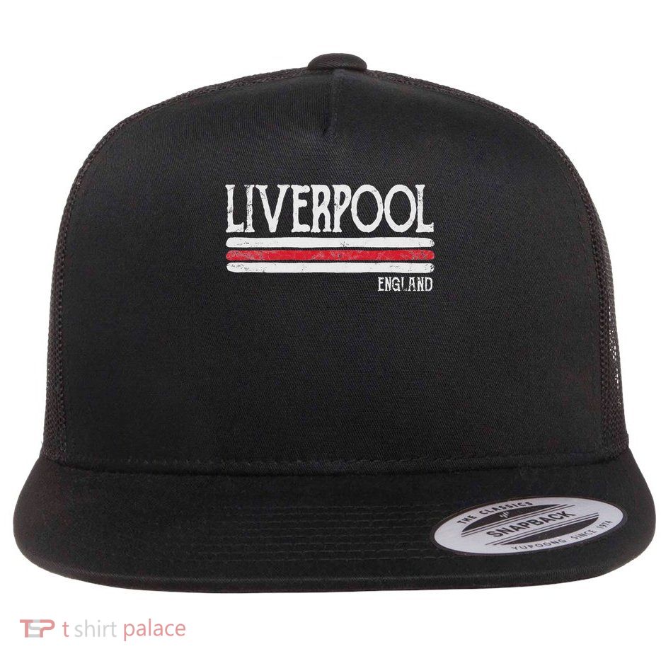 Vintage Liverpool England British Love Gift Souvenir Flatbill Hat