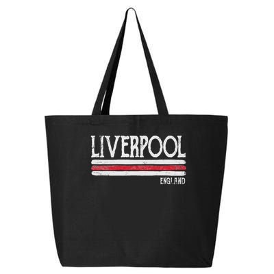 Vintage Liverpool England British Love Gift Souvenir 25L Jumbo Tote