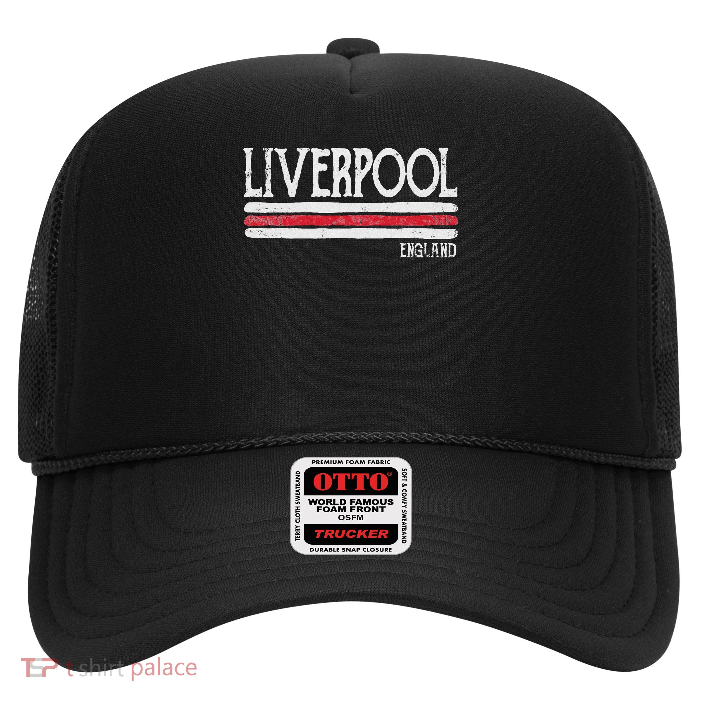 Vintage Liverpool England British Love Gift Souvenir Trucker Hat