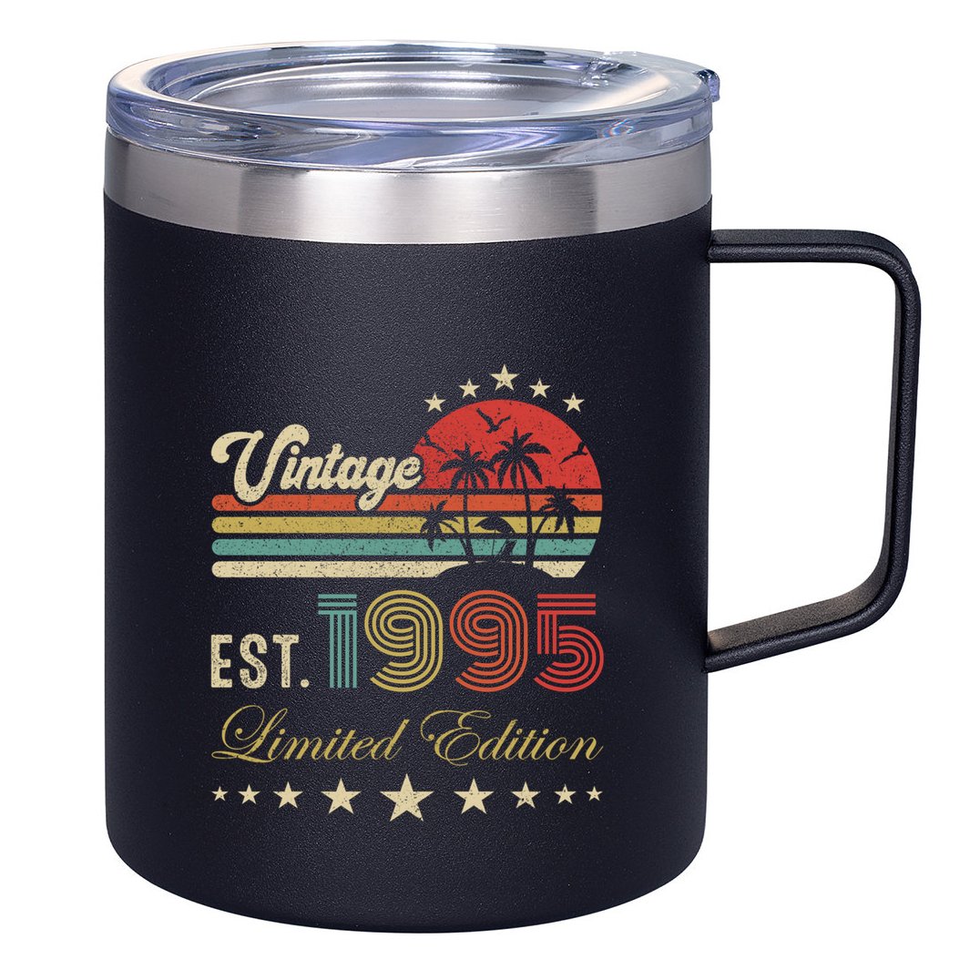 Vintage Limited Edition 30 Birthday Born 1995 12oz Stainless Steel Coffee Mug