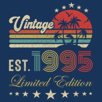 Vintage Limited Edition 30 Birthday Born 1995 Sweatshirt