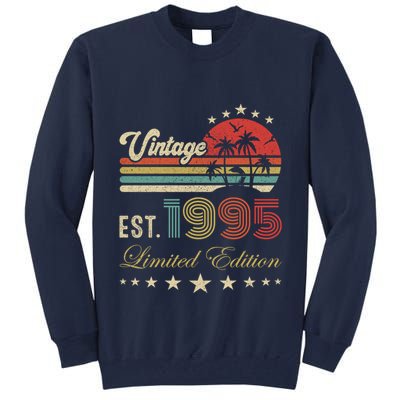 Vintage Limited Edition 30 Birthday Born 1995 Tall Sweatshirt