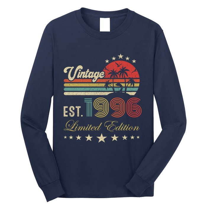 Vintage Limited Edition 30th 40th 50th Birthday Born 1996 Long Sleeve Shirt