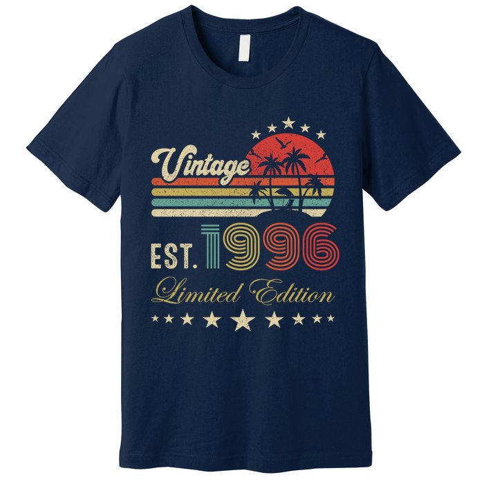 Vintage Limited Edition 30th 40th 50th Birthday Born 1996 Premium T-Shirt