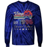 Vintage Limited Edition 30th 40th 50th Birthday Born 1996 Tie-Dye Long Sleeve Shirt