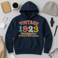 Vintage Limited Edition 1923 100 Years Of Being Awesome Birthday Hoodie