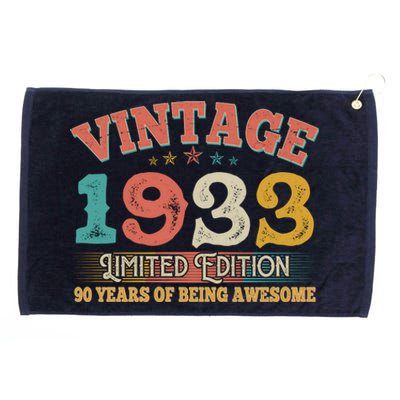 Vintage Limited Edition 1933 90 Years Of Being Awesome Birthday Grommeted Golf Towel