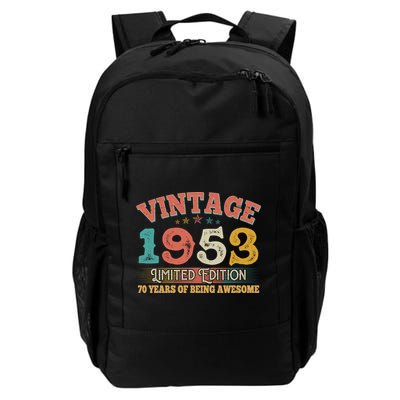 Vintage Limited Edition 1953 70 Years Of Being Awesome Birthday Backpack