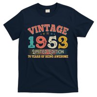 Vintage Limited Edition 1953 70 Years Of Being Awesome Birthday T-Shirt